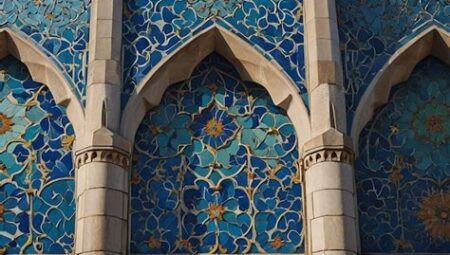 A Closer Look At The Iconic Blue Tiles Of The Mosque